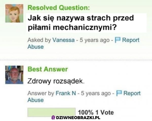 Strach przed piłami