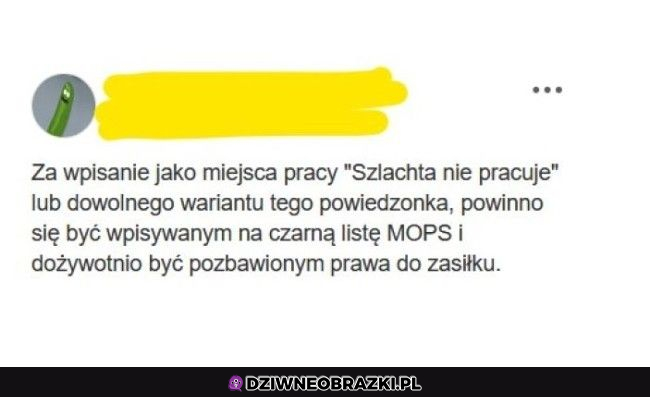 Szlachta nie pracuje