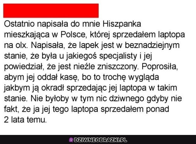 Teraz jej się przypomniało