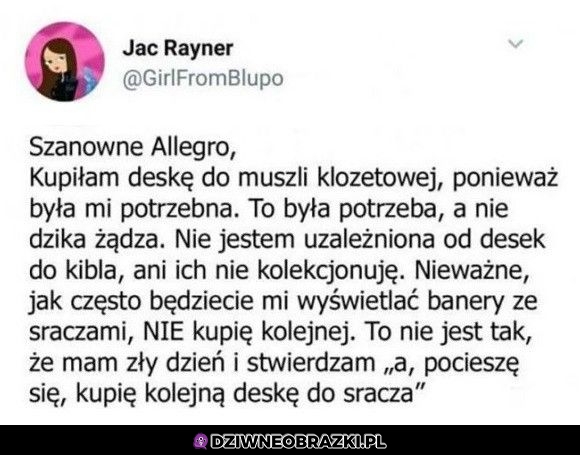 Kiedy raz kupisz coś na allegro