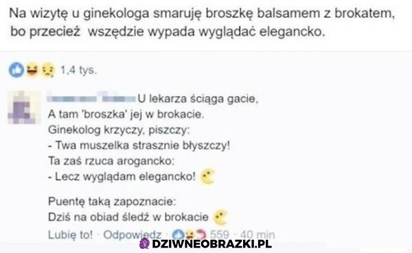 Typiara smarowała brochę brokatem, napisał dla niej wiersz