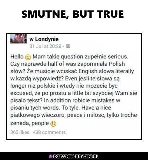 Smutne but true