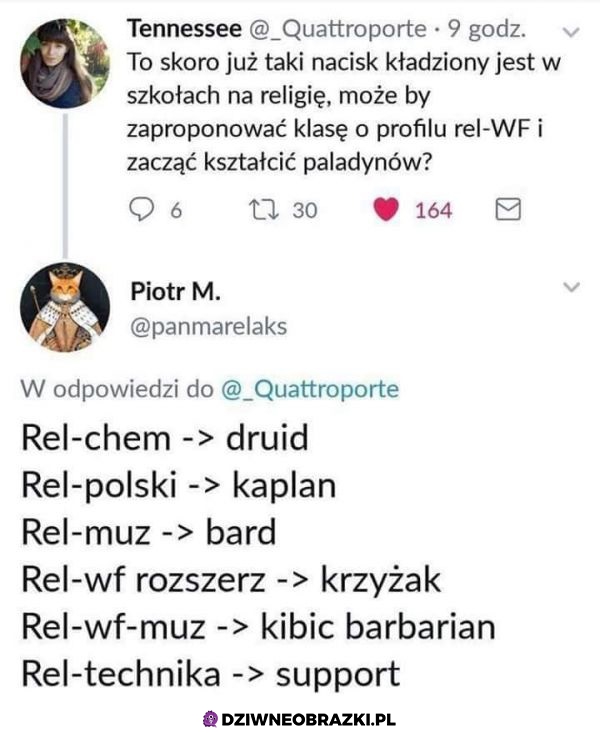 Taka szkoła byłaby zajebista