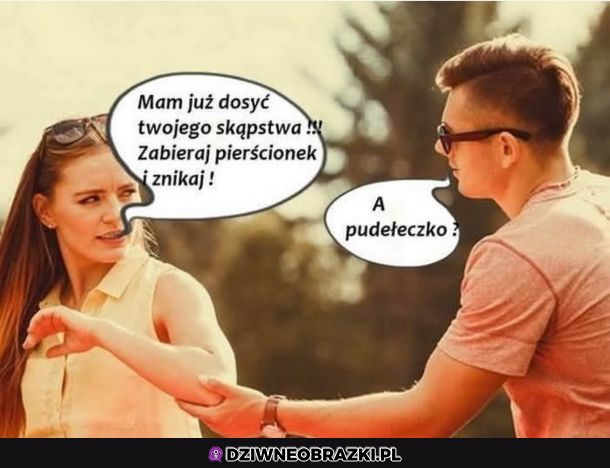 Skąpy chłopak
