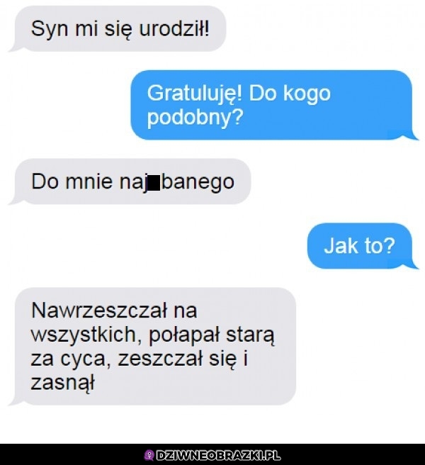 Syn się urodził