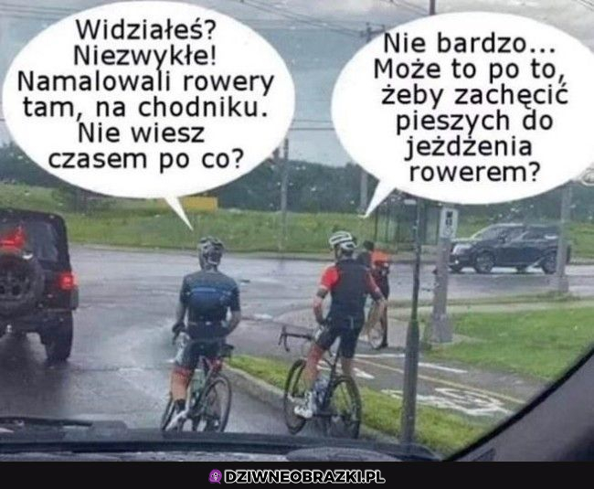 Typowi rowerzyści