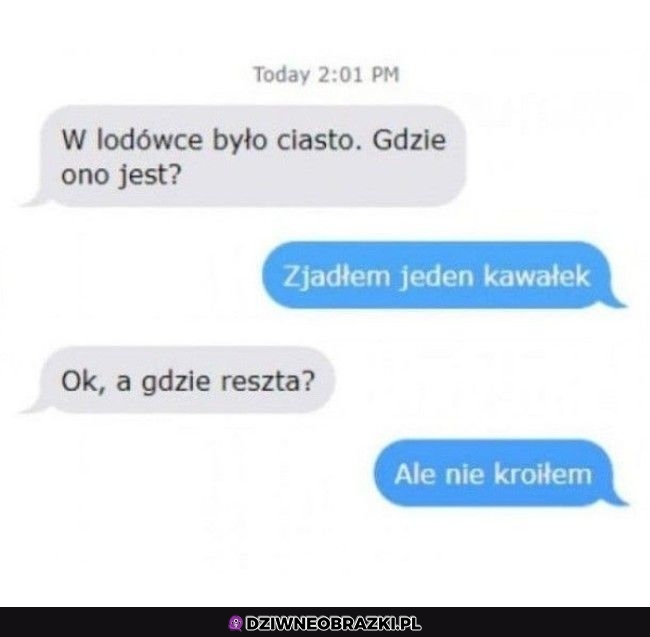Ciasto było
