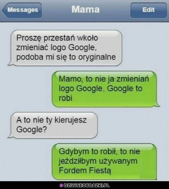 Synek przestań zmieniać to logo google