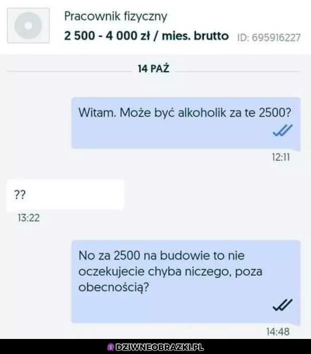 Kiedy zgłaszasz się na ofertę pracy