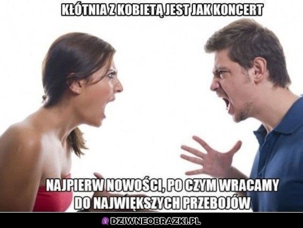 Kłótnia z kobietą