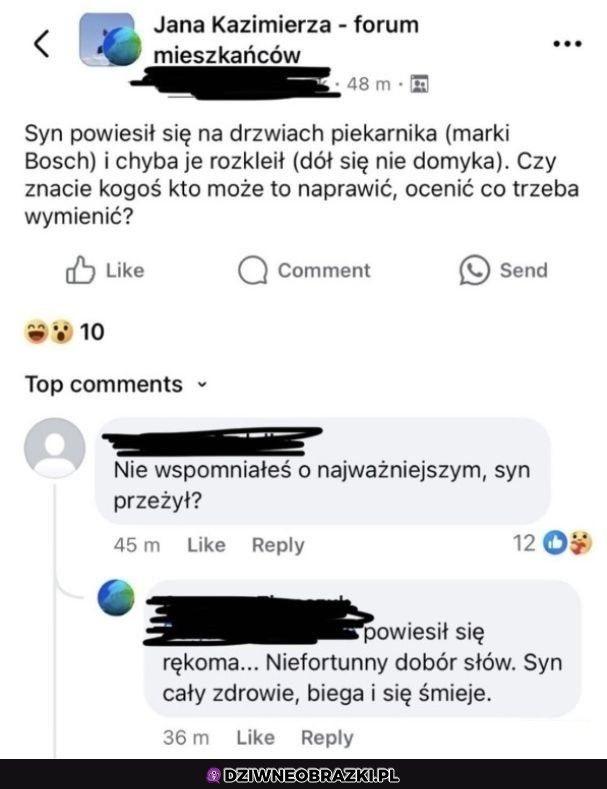 Ważniejszy piekarnik, syna się zrobi drugiego :P