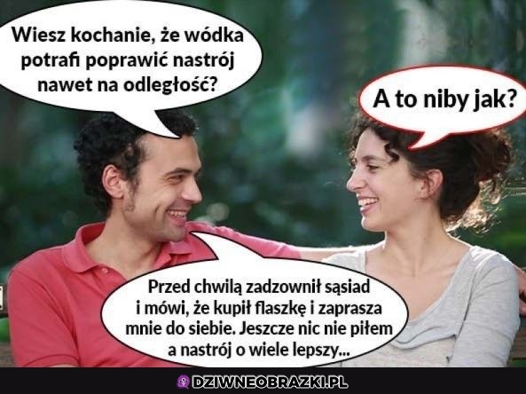 Poprawia nastrój na odległość
