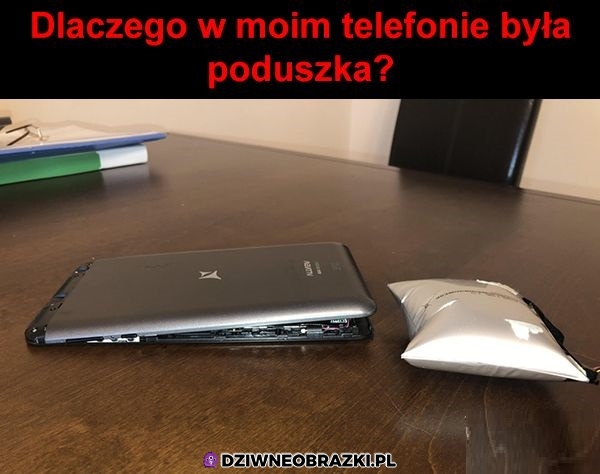 Poduszka w telefonie