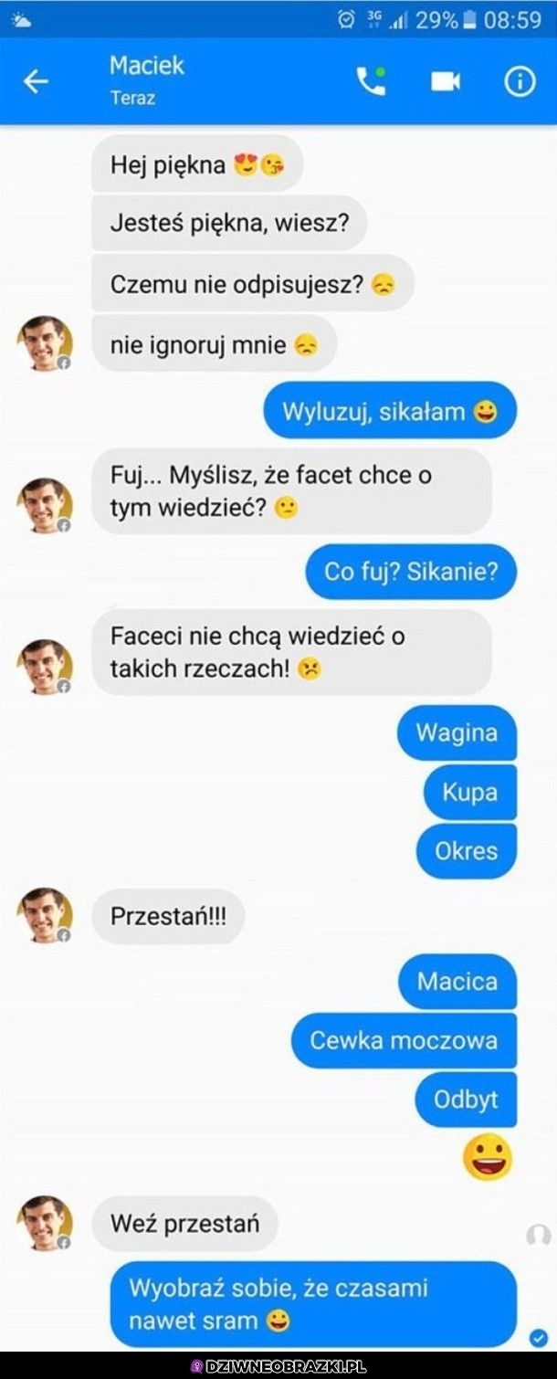 Sorry koleś, ale żaden z ciebie facet