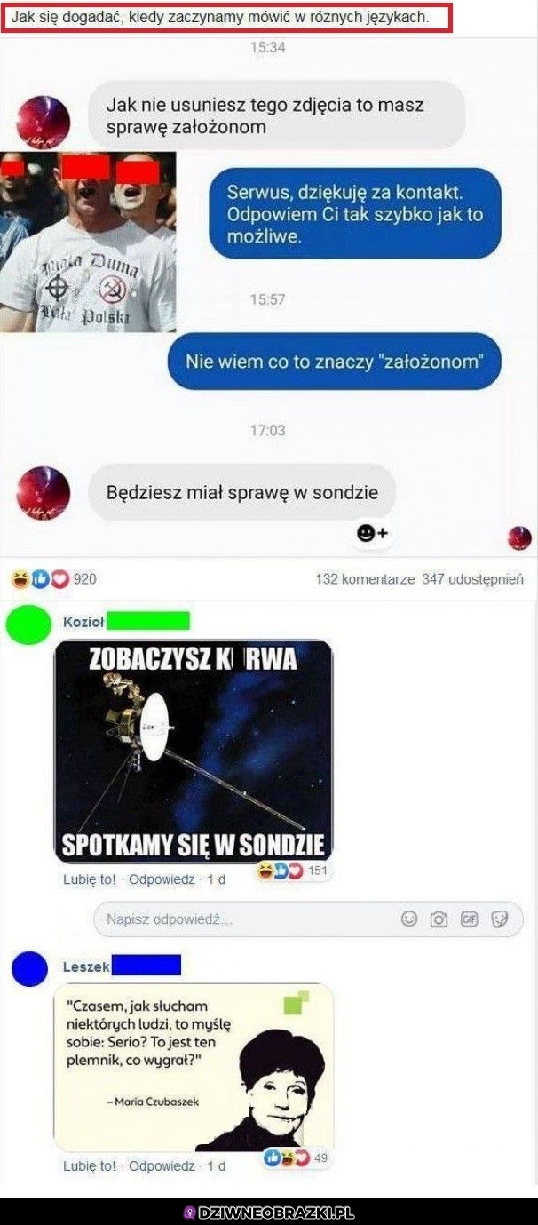 Kiedy narodowcy zaczynają Ci grozić