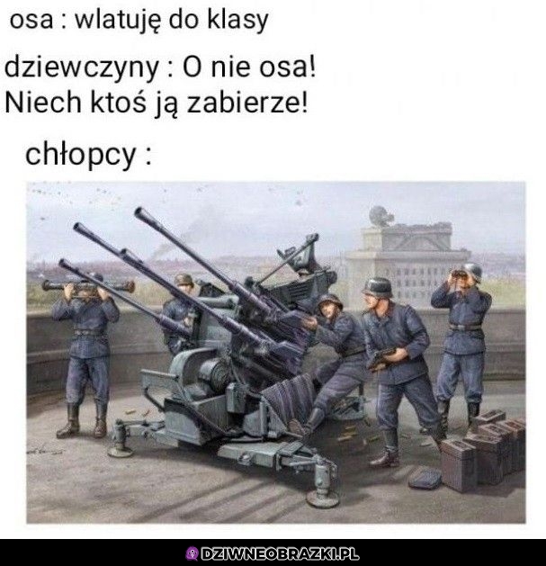 Kiedy osa wpadnie do klasy