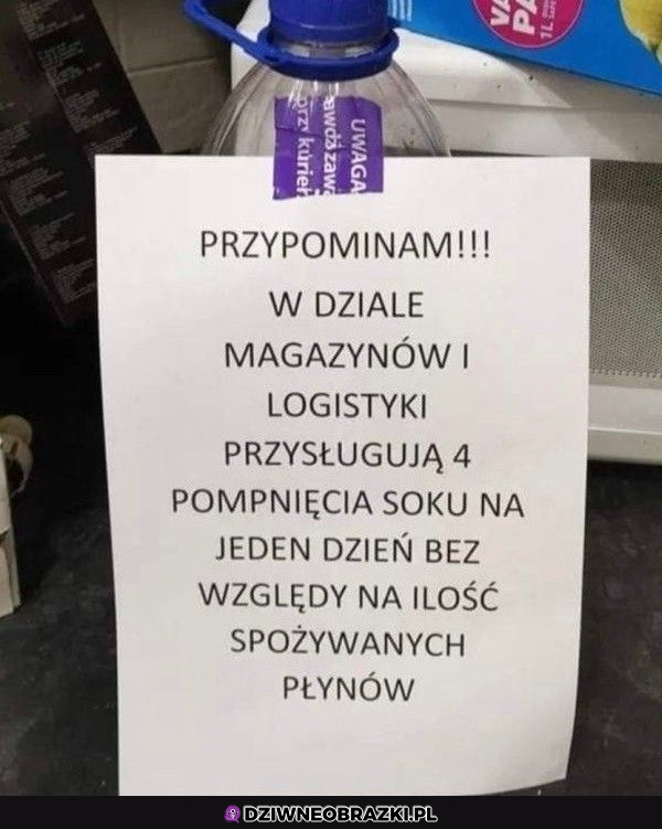 Brakuje jeszcze Pani Grażynki, która będzie nalewać :P 