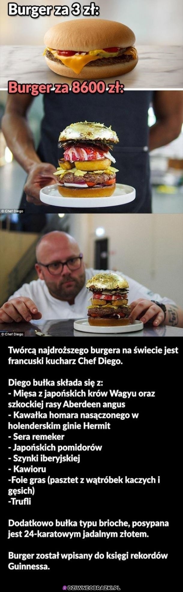 Burger za 8600 złotych, zjadłbyś go?