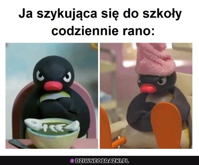 Szykowanie się rano