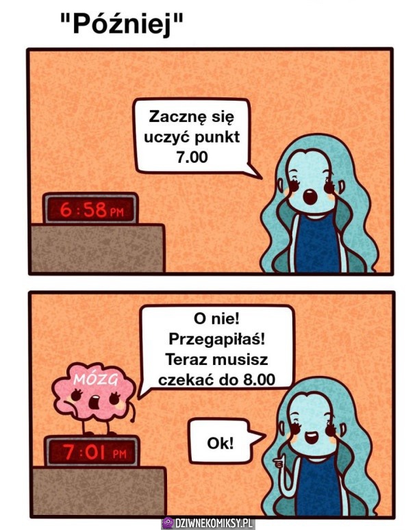 Później