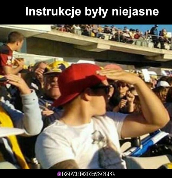 Instrukcje były niejasne