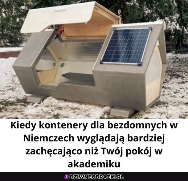 Kontenery dla bezdomnych