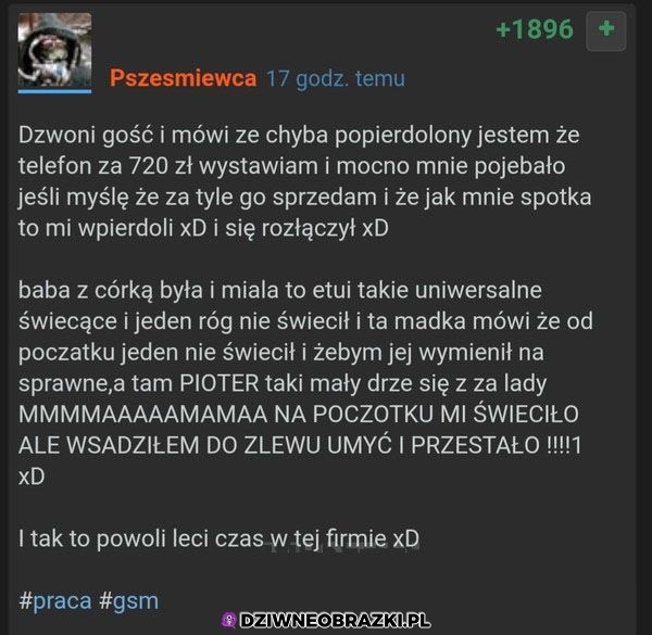 Zupełnie zwyczajny dzień w pracy