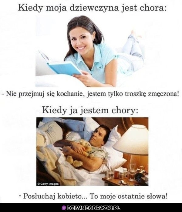 Kiedy facet choruje