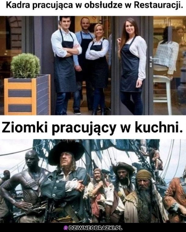 Obsługa restauracji taka jest