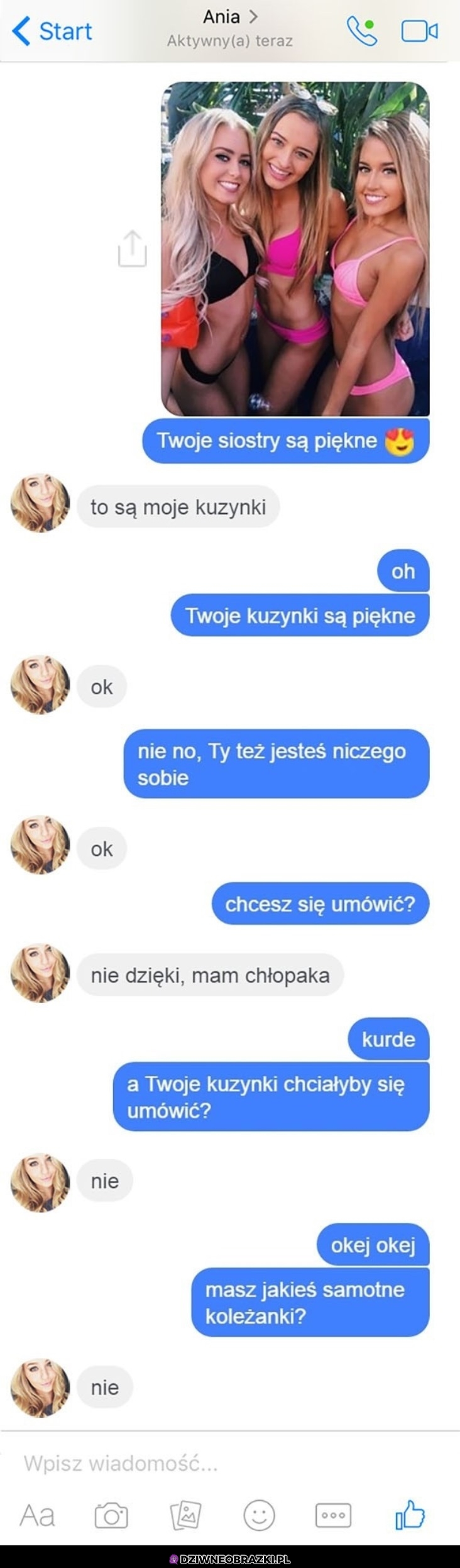 Kiedy widzisz na zdjęciu 3 laseczki 9/10  więc próbujesz zagdać