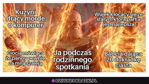 Typowe rodzinne spotkanie