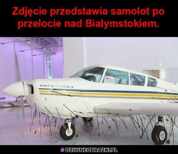 Przelot nad Białymstokiem