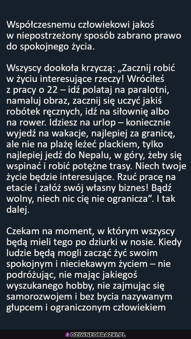 Bądźmy tacy jacy chcemy