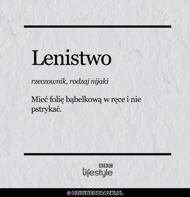 Lenistwo