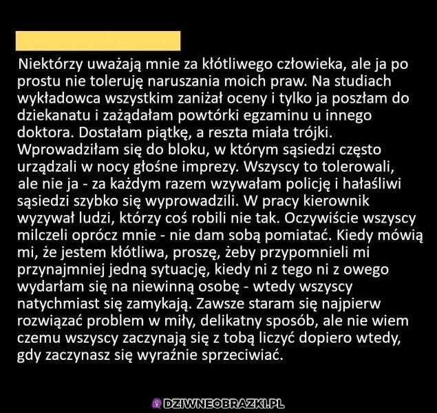 I kto tu robi problemy