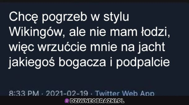 Pogrzeb w stylu Wikingów