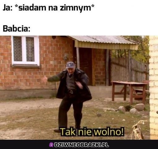 Siadanie na zimnym