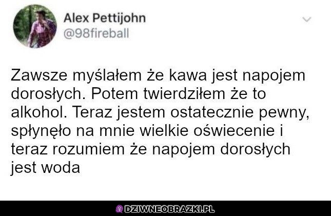 Prawdziwy napój dorosłych