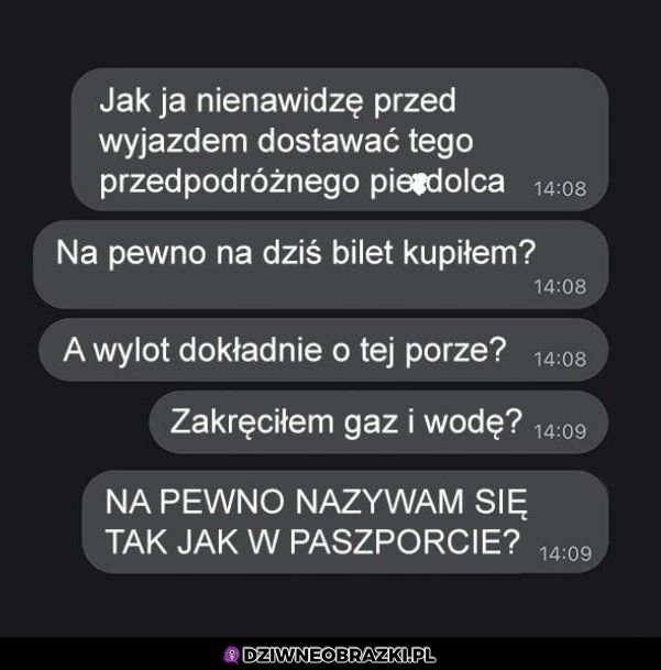 Zawsze przed wyjazdem
