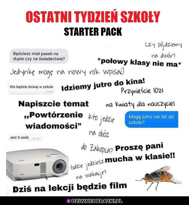 Ostatni tydzień szkoły