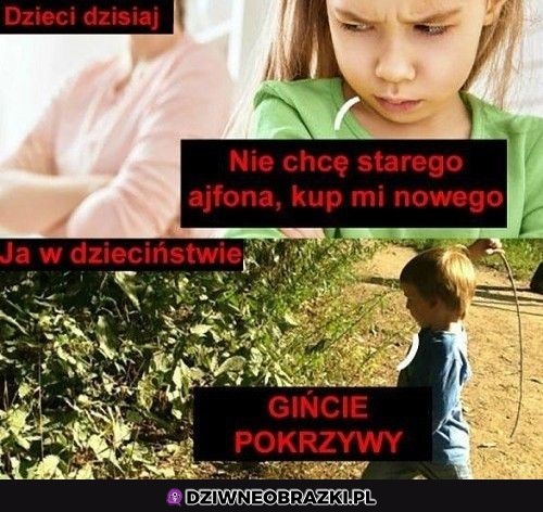 Moje dzieci też będą tłuc pokrzywy