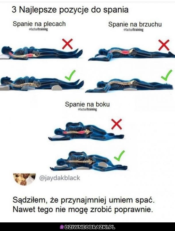 Nawet spać nie umiem