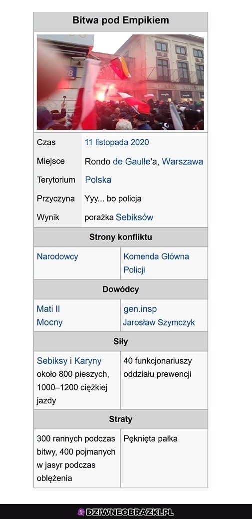 Kolejna bitwa w naszej historii