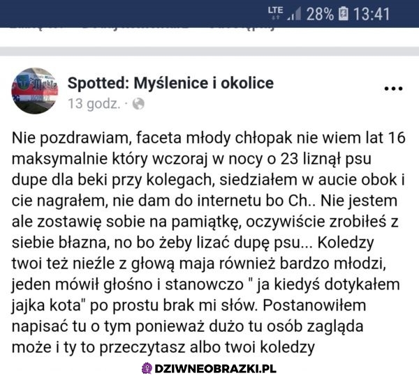 A ty jakie miałeś rozrywki w jego wieku?