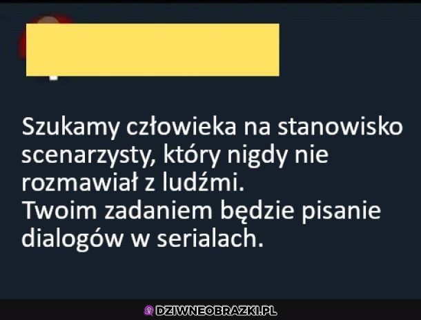 osoba odpowiedzialna za pisanie dialogów