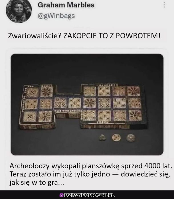 Niech to szybko zakopią 
