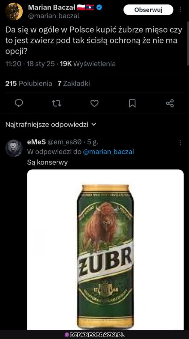 Nawet dość popularne w Polsce te konserwy 