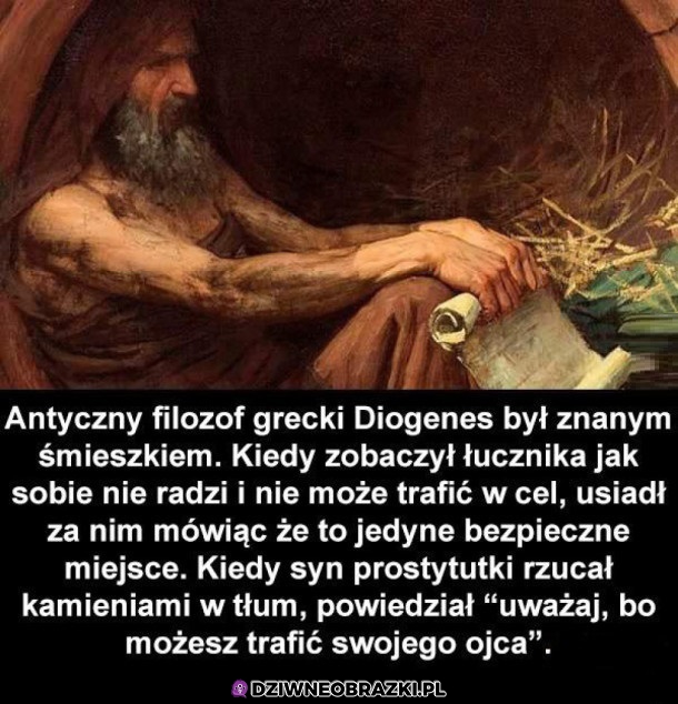 Diogenes smieszkiem był