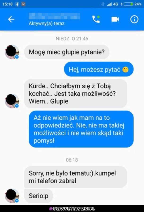 Jak nie ratować twarzy po takim pytaniu