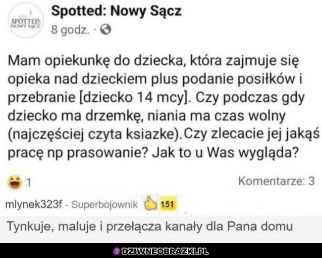 Co by tu jej kazać robić